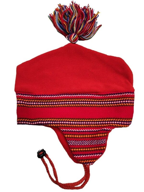 Metis Red  Fleece Sash Toque