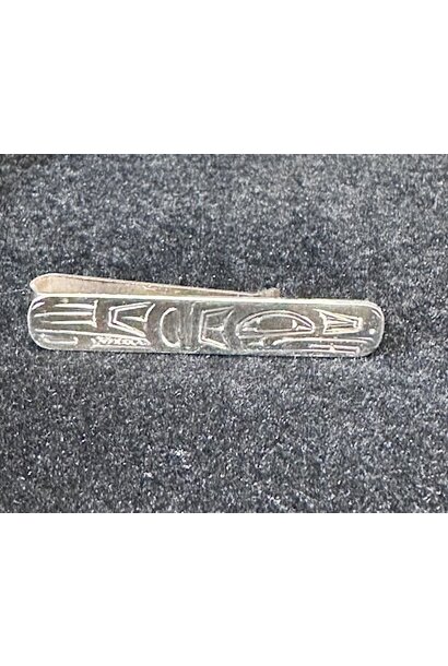 Hand Carved Silver Tie Clip Eagle by Shirley Stanley
