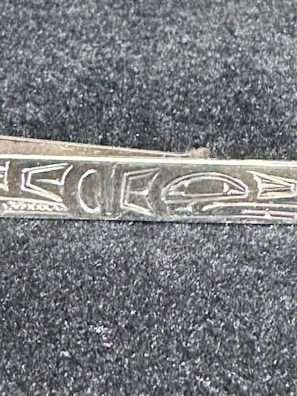 Hand Carved Silver Tie Clip Eagle by Shirley Stanley