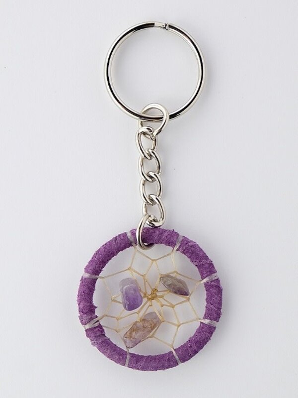 Dream Catcher Keychain February 1.5"