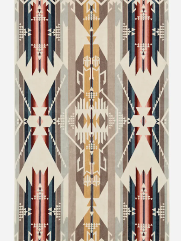 PENDLETON Oversized 40"x70" Jacquard Spa Towel- White Sands Tan by Pendleton