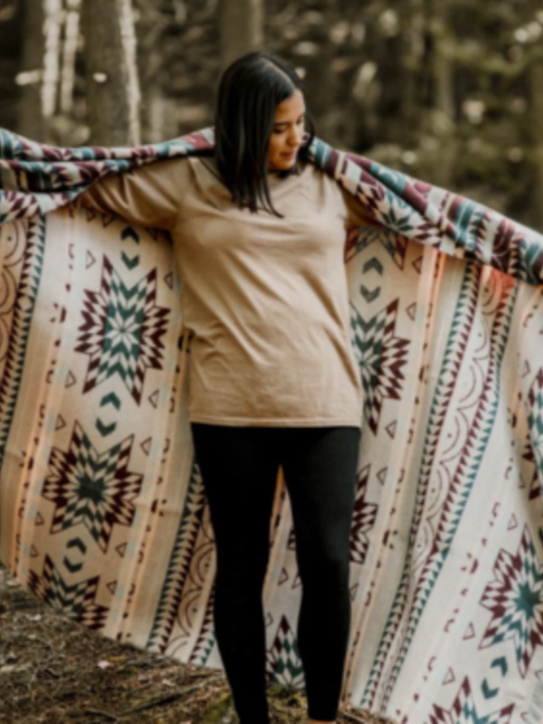 Mini Tipi Eco Friendly Blanket - Currant by Nikki Shawana