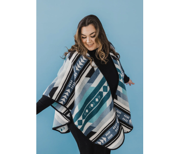 Mini Tipi Reversible Shawl - Tundra by Trisha Pitura