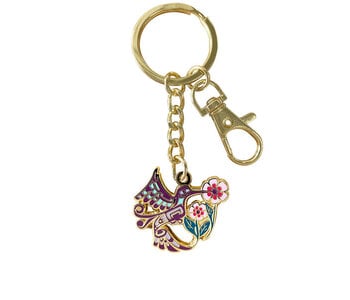 Enamel Keychain - Hummingbird by Francis Dick