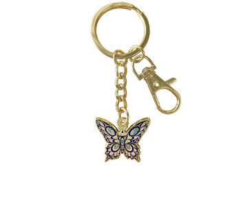 Enamel Keychain - Butterfly by Joe Wilson-Sxwaset