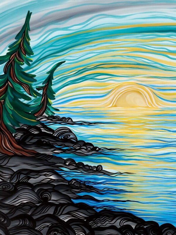 Art Card Peace Comes from With In by Shawna Boulette Grapentine