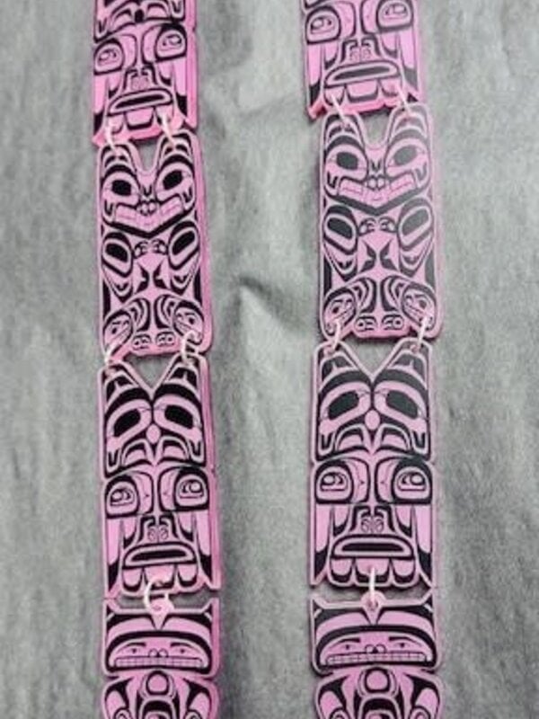 Long Totem Earrings by Haisla Dreams Creations