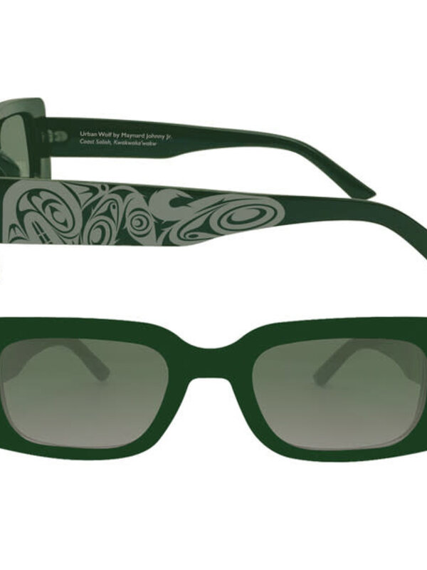 Rectangular Sunglasses - Urban Wolf by Maynard Johnny Jr.