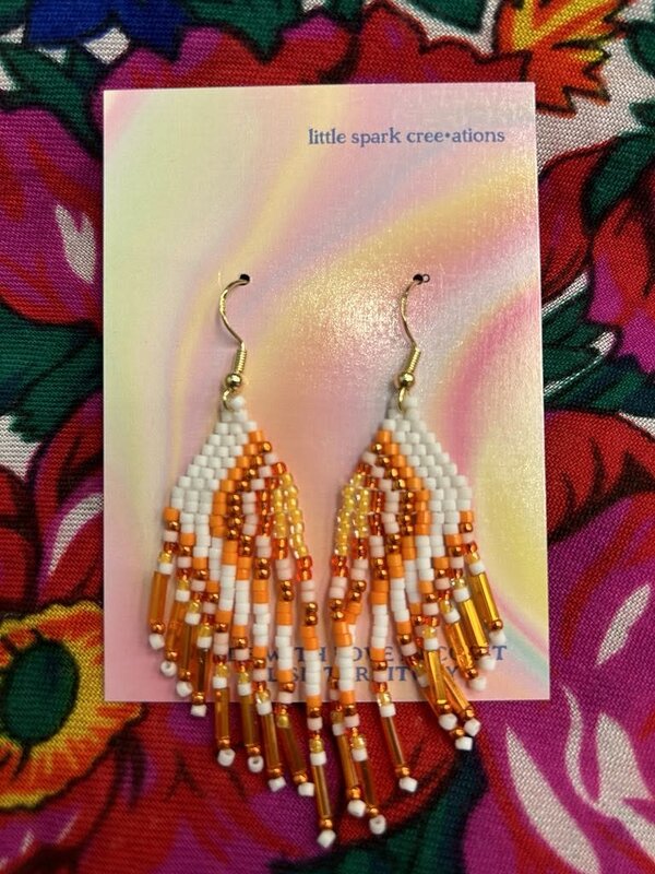 Medium Beaded Earrings by Little Spark Cree-ations