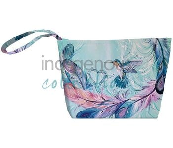 Small Canvas Tote Bag - Hummngbird Feathers by Carla Joseph