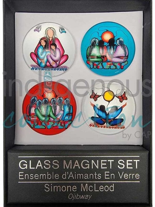 Glass Magnet Set  by Simone McLeod