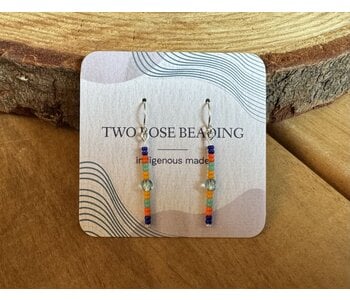 1.5" Beaded Drop Earrings by Jenn Carman