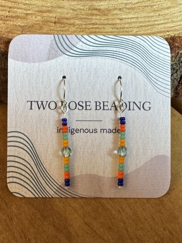 1.5" Beaded Drop Earrings by Jenn Carman