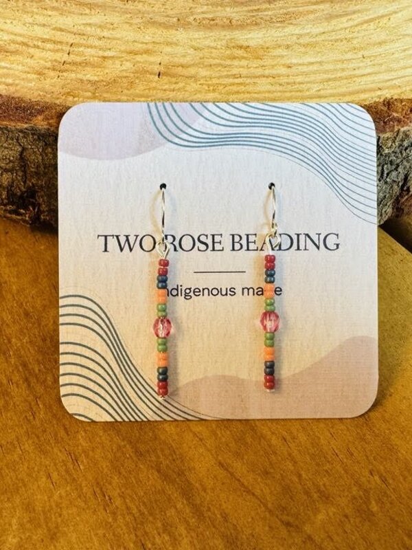 1.5" Beaded Drop Earrings by Jenn Carman