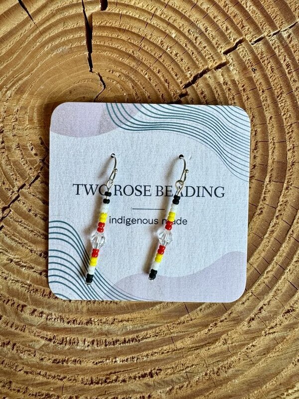 1.5" Beaded Drop Earrings by Jenn Carman