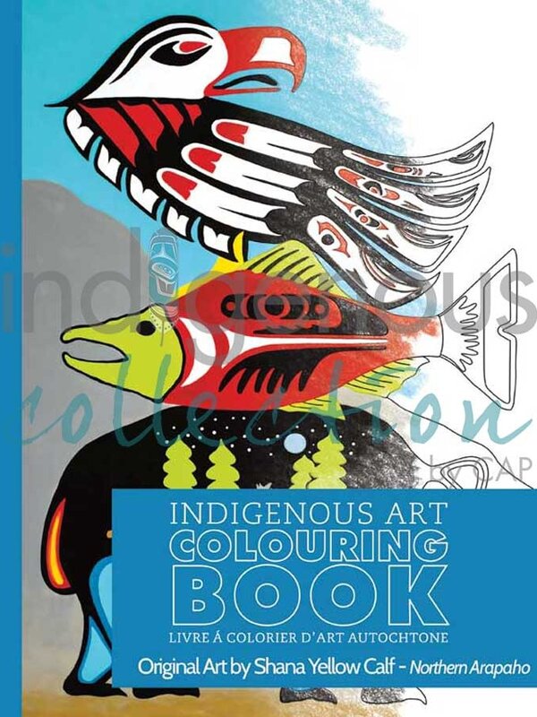 Indigenous art colouring book by Shana Yellow Calf