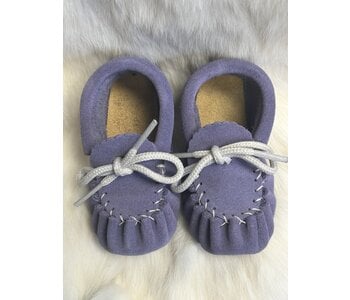 Hand Made Laurentian Chief Baby Moccasin - Purple