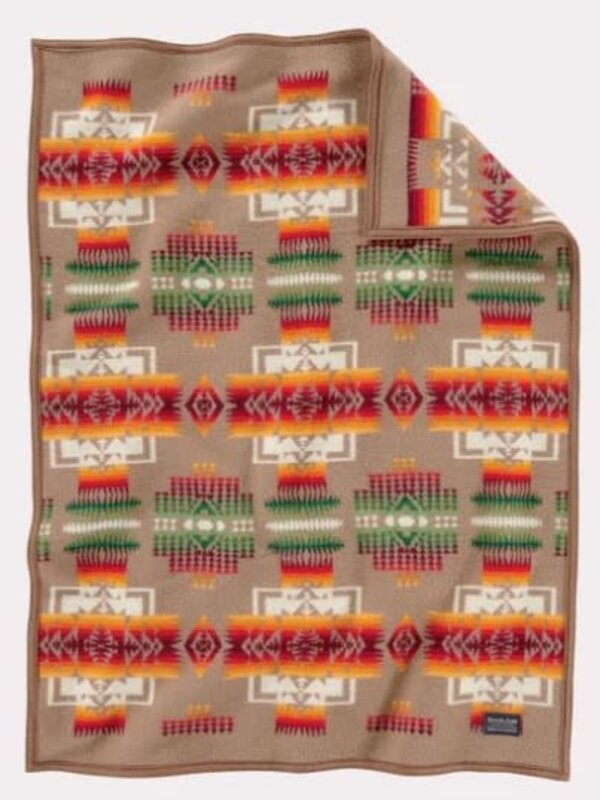 Pendleton Crib Blanket Chief Joseph - Kahki