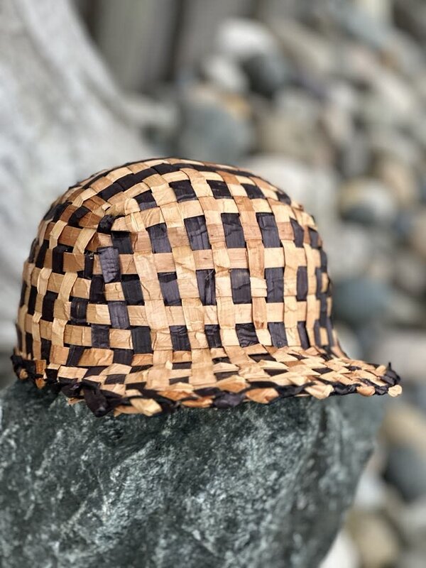 Hand Woven Cedar Ball Cap by Roberta Malloway