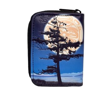 Zippered Coin Purse - Medicine Ground by Andy Everson