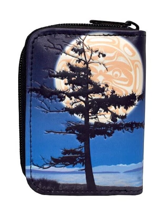 Zippered Coin Purse - Medicine Ground by Andy Everson