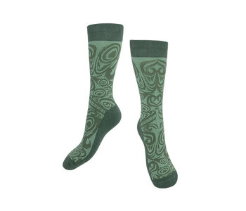 Art Socks - Urban Wolf by Maynard Johnny Jr L