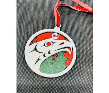 3.5" Wooden Ornament - Eagle by Matt Gong