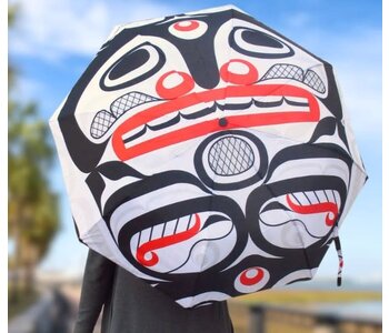 Killer Whale Crosshatch Umbrella by Curtis Wilson