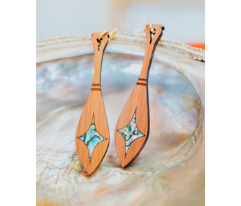 Sacred Journey Cedar Earrings by Copper Canoe Woman
