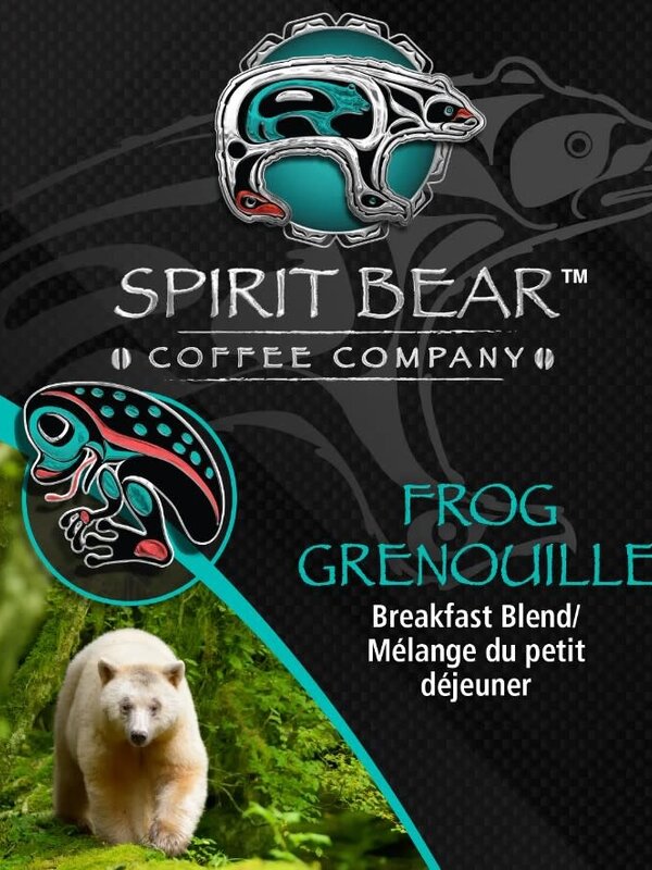 Spirit Bear Frog Breakfast Blend Roast Home Drip Ground Coffee 400 g.