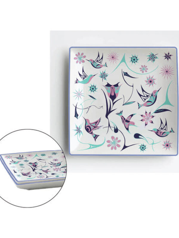 Appetizer Plates (Set of 2) - Hummingbirds by Nicole LaRock