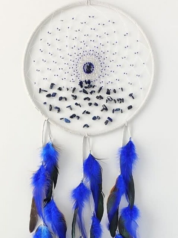9" Light Gray Energy Flow Dream Catcher