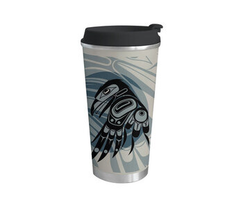 Art Travel Mug (18oz) - Raven Moon by Allen Weir