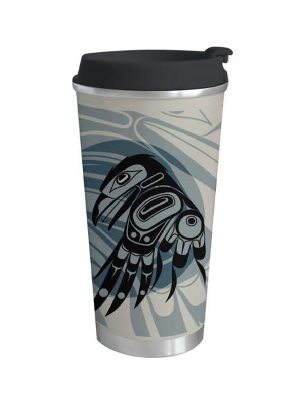 Art Travel Mug (18oz) - Raven Moon by Allen Weir