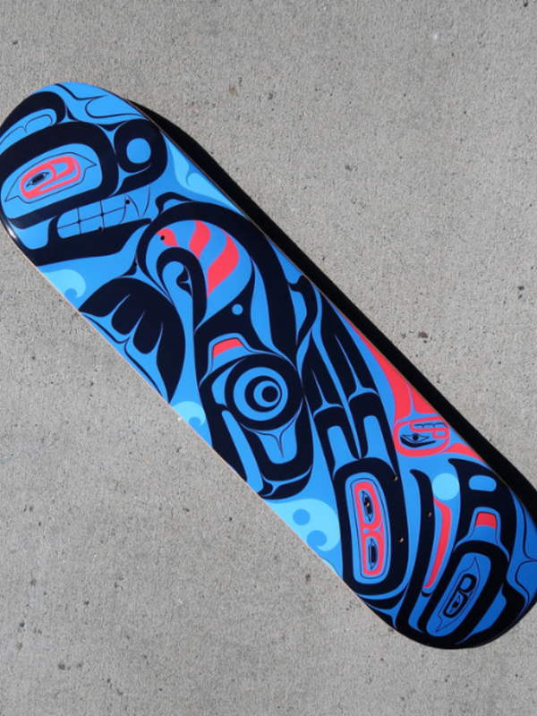 Size 8.0 Skateboard Deck - Sockeye Run design by Crystal Worl