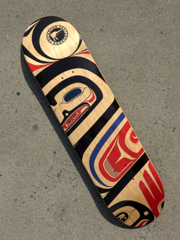 Size 8.0 Skateboard Deck - Box Design (traditional) by Rico Worl