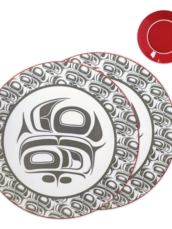 Porcelain Art Dinner Plates (Set of 2) - Transforming Eagle by Ryan Cranmer