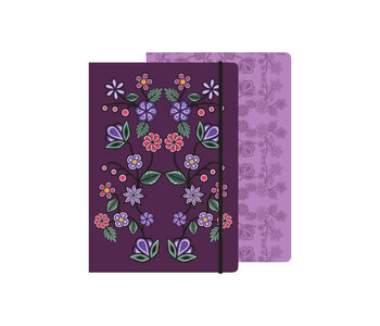 Journals 5.8" x 8.25"  Ojibway Florals by Storm Angeconeb