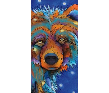 Framed & Matted Art Card-Whimsical Griz by Micqaela