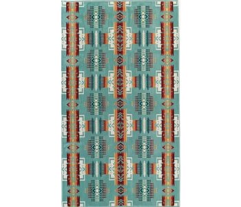 Oversized 40"x70" Jacquard Spa Towel- Aqua by Pendleton