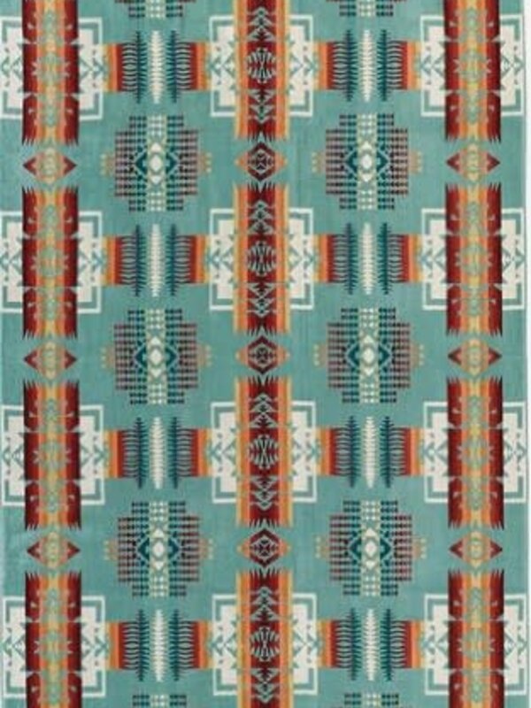 Oversized 40"x70" Jacquard Spa Towel- Aqua by Pendleton