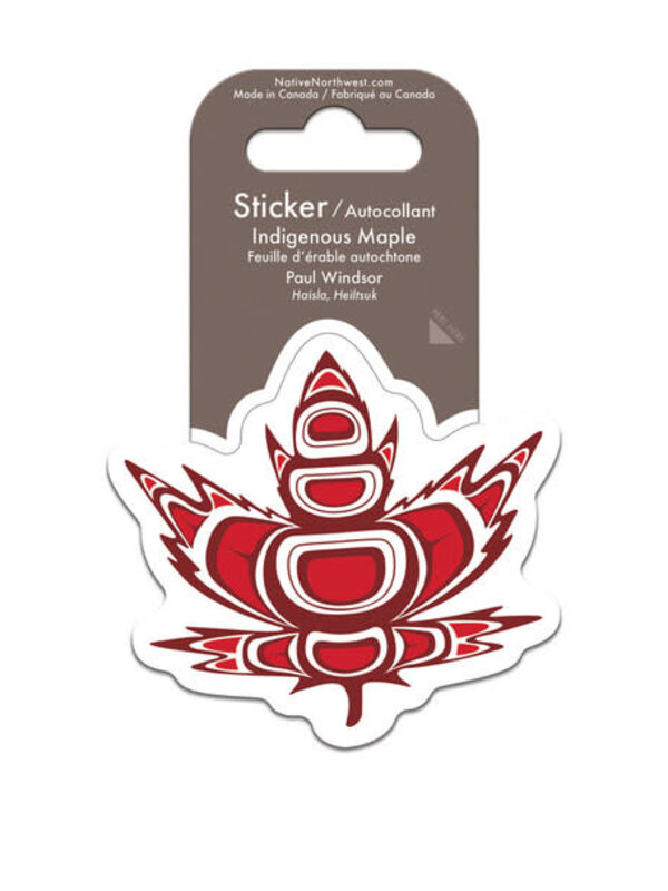 Sticker Indigenous Maple  by Paul Windsor