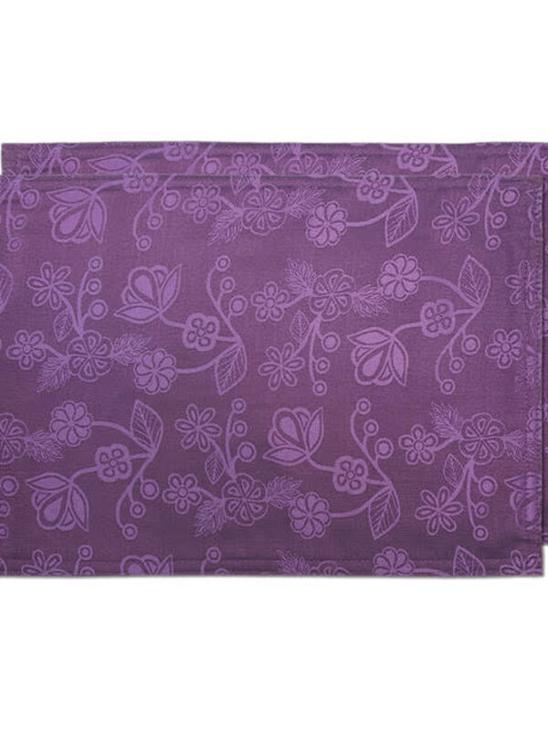 Woven Placemats (Set of 2) - Ojibwe Florals by Storm Angeconeb