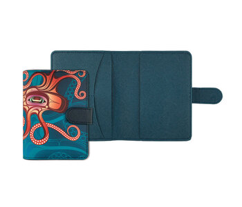 Passport Holder - Octopus (Nuu) by Ernest Swanson
