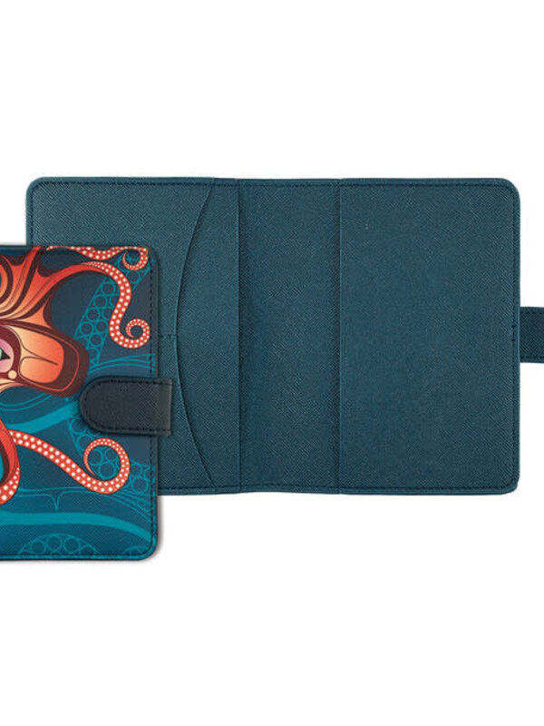 Passport Holder - Octopus (Nuu) by Ernest Swanson