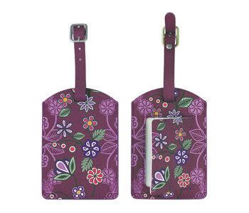Luggage Tag - Ojibwe Florals by Storm Angeconeb