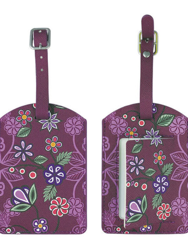 Luggage Tag - Ojibwe Florals by Storm Angeconeb