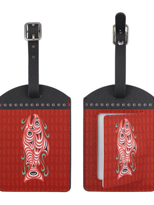Luggage Tag - Coho Salmon by Joe Wilson-Sxwaset