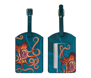 Luggage Tag - Octopus (Nuu) by Ernest Swanson