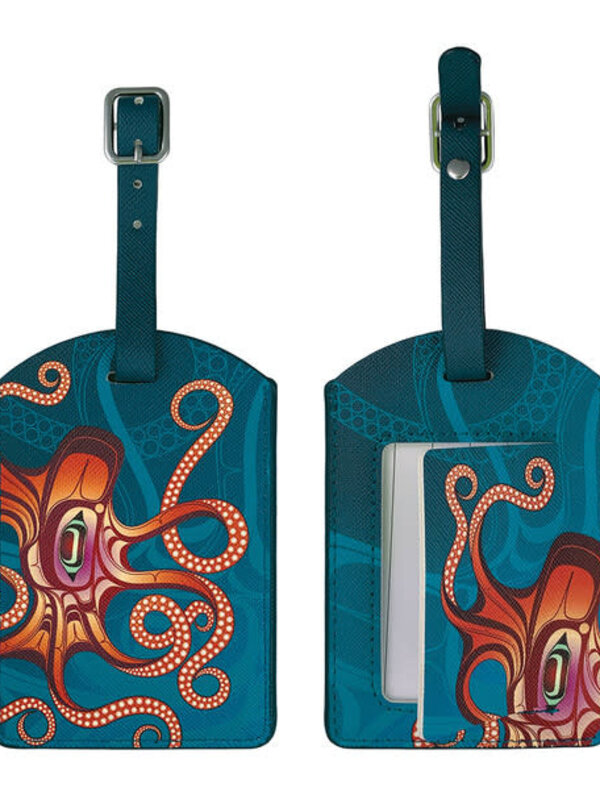Luggage Tag - Octopus (Nuu) by Ernest Swanson